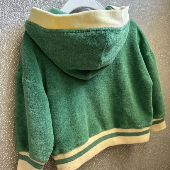 Finn and Vince Terry Hoodie Retro Green - Picture 3 of 3